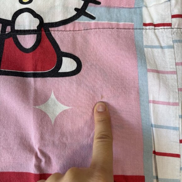 Vintage Hello Kitty Pillow case (1) Standard Hearts Stars Pink Y2k Sanrio Kawaii - Picture 4 of 9